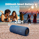 IPX7 Waterproof Bluetooth Speaker - 30W HD Sound, 8H Playtime, TWS Pairing, BT5.3, Portable for Pool/Beach/Shower, Blue Gift by TinyTreasures Baby Boutique