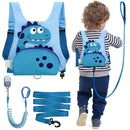 Dr.meter 3 in 1 Toddler Harness Leash + 8.2ft Anti Lost Wrist Link, Cute Dinosaur Kids Safety Harness with Key Lock, Child Walking Harness Assistant Strap for Outdoor Activity Travel by TinyTreasures Baby Boutique