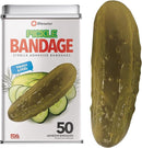BioSwiss Bandages, Pickle Shaped Self Adhesive Bandage, Latex Free Sterile Wound Care, Fun First Aid Kit Supplies for Kids, 50 Count by TinyTreasures Baby Boutique