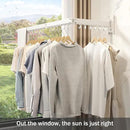 Wall Mounted Clothes Drying Rack, Collapsible Laundry Drying Rack, Retractable Foldable Drying Rack Clothing for Hanging Clothes by CozyNest Decor