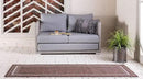 Unique Loom Outdoor Border Collection Area Rug - Soft Border (2'x 6' 1" Runner, Brown/ Ivory) by GreenHaven Gardens