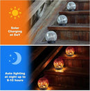 Solar Globe Lights Outdoor Waterproof-Solar Balls-Solar Garden Lights-Orbs for Outside 2 Pack Cracked Glass Ball for Lawn Patio Yard Backyard Decorations by CozyNest Decor
