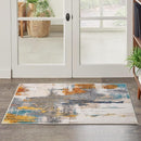 Entrance Rug 2x3 Indoor Door Mats for Entryway Modern Abstract Washable Rugs Grey Rug Non Slip Throw Rugs for Bedroom, Kitchen, Front Door Entryway by TinyTreasures Baby Boutique