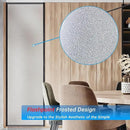 Frosted Glass Window Privacy Film Decorative, Bathroom Privacy Film for Glass Windows Cover, Static Cling, Removable, Reusable, Anti-UV, Anti-Glare, Heat Blocking, （Flash Point Pure,35.4X157.4Inch） by CozyNest Decor