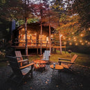 Banord White Outdoor String Lights, Commercial Grade Patio Lights with 30 1W S14 Dimmable Shatterproof LED Bulbs, Heavy Duty Hanging Lights for Outdoor, Waterproof String Lights 96ft (2x48ft) by GreenHaven Gardens