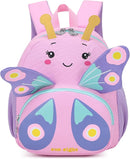 3D Butterfly Toddler Backpack - Cute Animal Cartoon Mini Travel Bag for Girls 1-3 Years,Waterproof Kids Preschool Backpack with Personalized Design (Butterfly Style) by TinyTreasures Baby Boutique