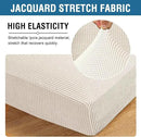H.VERSAILTEX Super Stretch Individual Seat Cushion Covers - Sofa Couch Cushion Slipcover Sets - Thick Jacquard Textured Twill Fabric - Large (2 Piece, Ivory) by CozyNest Decor