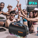 80W(120W Peak) Bluetooth Speaker Loud, Portable IPX6 Waterproof Bluetooth Speakers Wireless TWS for Outdoor, Party, Travel, and Beach Camping with Light, BT5.0, USB/TF Card, AUX by TinyTreasures Baby Boutique