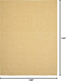 Nourison Home Positano Yellow 9' x 12' Area Rug, Modern, Solid, Indoor/Outdoor, Easy Cleaning, Non Shedding, Bed Room, Living Room, Deck, Backyard by CozyNest Decor