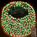 KNONEW 403FT 1000 LED Christmas String Lights Outdoor Green Wire Fairy Light 8 Modes & Timer Plug in Waterproof LED String Lights for Xmas Yard Tree Wedding Party Holiday Decorations (Red and Green) by GreenHaven Gardens
