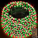 KNONEW 600FT 1500 LED Christmas String Lights Outdoor Green Wire Fairy Light 8 Modes & Timer Plug in Waterproof LED String Lights for Xmas Yard Tree Wedding Party Holiday Decorations(Red and Green) by GreenHaven Gardens