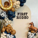 First Rodeo Wall Decal - Western Cowboy Theme First Birthday Party/Baby Shower Party Decorations Supplies Wall Stickers, Rodeo Sign Balloon Arch Backdrop and Party Backdrop Decorations Decals by TinyTreasures Baby Boutique