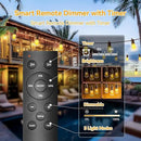 Outdoor String Lights Patio LED Light Outside - 45M 43+2 S14 LED Dimmable 150ft Porch Lighting IP65 Waterproof by CozyNest Decor