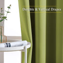 NICETOWN Room Darkening Kitchen Curtains - Window Treatment Thermal Insulated Grommet Light Blocking Curtains & Drapes for Bedroom/Cafe (Fresh Green, 2 Panels, 34 by 50) by TinyTreasures Baby Boutique