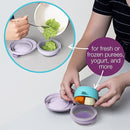 b.box Fill + Feed (Peony) | Reusable Baby Food Pouch | For Babies & Toddlers 4m+ | Silicone/Nylon Pouch, BPA-Free Lid | Dishwasher & Microwave Safe | 110mL (3.7oz, ½ Cup) Capacity by TinyTreasures Baby Boutique