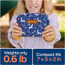KeepGoing Travel First Aid Kit for Kids – 130 Pc. for Car, Home, Purse, Diaper Bag & Backpack with Latex-Free Bandages - Mini First Aid Kit Travel Size TSA-Approved by TinyTreasures Baby Boutique
