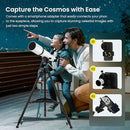 ESAKO Telescope for Adults & Kids, Astronomical Portable 80mm Aperture Beginners Telescope with Phone Adapter, Wireless Remote & Carry Bag by TinyTreasures Baby Boutique