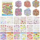 Sticker Therapy 3D Scenes – 6 Sets Large Size DIY 3D Sticker Scene with Tweezer for Adults & Kids Relief Stress Pass The Time, Cute Miniature House & Room Material Collection Book 01 by TinyTreasures Baby Boutique