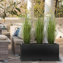 KOL Artificial 5ft 2-Pack Horsetail Reed Grass, 59in Tall Artificial Indoor Outdoor Fake Grass Plant, Home Office Decorative Artificial Plants in Pot Faux Plant Greenery, Wedding Decor Grass by CozyNest Decor