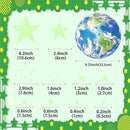965 PCS Glow in The Dark Stars and Earth for Ceiling, Luminous Stars and Planet Wall Decals, Kids Room Decor, Glowing Galaxy Wall Stickers for Nursery Decorations (Green) by TinyTreasures Baby Boutique