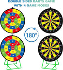 Large Dart Board for Kids, Kids Double-Sided Dart Board with Sticky Balls and Darts, Indoor/Outdoor Sport Fun Party Play Game Toys, Gifts for 3 4 5 6 7 8 9 10 11 12 Year Old Boys Girls by TinyTreasures Baby Boutique