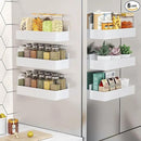 Magnetic Spice Rack for Refrigerator, Kitchen Organizer and Storage Shelf, White (6 Pack)… by CozyNest Decor