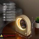 Sunrise Alarm Clocks for Bedrooms, Stepless Dimmable Moon Lamp Dual Alarm Clock Wake Up Light with 12Levels Volume for Heavy Sleepers, 10 Natural Sounds with 30/60/90min Timer Night Light by TinyTreasures Baby Boutique