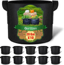 Gardzen 10-Pack 20 Gallon Grow Bags, Aeration Fabric Pots with Handles by GreenHaven Gardens