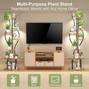 Plant Stand Indoor with Grow Lights, 7 Tier Tall Metal Plant Shelf for Multiple Plants, 55″ Lighted Plants Shelves Corner Flower Holder, Vase Shape Plant Display Rack for Home Living Room Patio by GreenHaven Gardens
