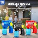 Toy Life 3 Pack Bubble Guns for Kids, Automatic Bubble Blower, Leakproof & Lightweight, Outdoor Summer Toy, Easter Basket Stuffer, Party Favor, Birthday Gift for Toddlers Boys Girls by TinyTreasures Baby Boutique
