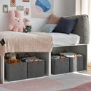GRANNY SAYS Storage Baskets for Shelves, Closet Organizer Bins, Clothes Storage Bins with Metal Frame, Extra Large Baskets for Organizing and Storage, Collapsible, Dark Gray, 2-Pack by CozyNest Decor