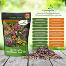 Outsidepride Low Growing Wildflower Seeds - 1 lb Dwarf, & Short, Diverse Perennial & Annual Wild Flower Seed Mix with Long Bloom Season for Colorful Display That Thrives on All States by GreenHaven Gardens