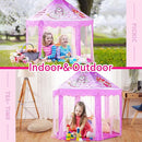 Monobeach Princess Tent Girls Unicorn Large Playhouse Kids Castle Play Tent with Star Lights Gift Toy for Children Indoor and Outdoor Games, 55'' x 53'' (DxH) by TinyTreasures Baby Boutique