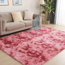 5x7 Area Rug, Luxury Rugs for Living Room, Ultra Soft Rugs for Bedroom, Non-Slip Indoor Carpet for Nursery, Kids Room, Playroom, Home Decor, Tie-Dyed Dark Pink by TinyTreasures Baby Boutique