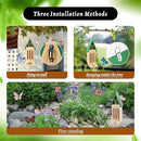 Butterfly House and Feeder for Outside, Wooden Butterfly House for Garden, Natural Butterfly Habitat with Butterfly Puddler on The Floor or Hanging on Tree Wall by GreenHaven Gardens