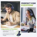 AILIHEN C8 Headphones Wired, On-Ear Headphones with Microphone and Volume Control, Corded 3.5mm Headset for Boys Girl School Smartphones Chromebook Laptop Computer Tablets Airplane Travel (Blue Green) by TinyTreasures Baby Boutique
