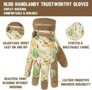 HLDD HANDLANDY Work Gloves for Women and Ladies, Leather Gardening Gloves Flexible Mechanic Working Gloves by GreenHaven Gardens