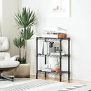 750 lbs 3 Tier Shelf Metal Storage Shelves Wire Rack Closet Organizers with PP Board for Garage Kitchen Bathroom Laundry Black 11.8" D x 21.7" W x 28.6" H by CozyNest Decor