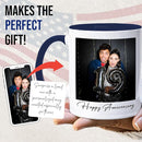 Custom Mug Upload Your Picture Personalized Coffee Mug with Photo Text Name Customized Cup Unique Ideas Gifts for Men Women Mom Dad Girlfriend Boyfriend Friend Family (Dark Blue, 11oz) by TinyTreasures Baby Boutique