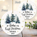 Personalized Baby First Christmas Ornament 2025 - Custom Newborn Keepsake - Sweet Gift for New Parents Mom Dad - Sweet Baby, Boy, Girls, Mom, Dad Holiday Celebration by TinyTreasures Baby Boutique