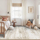 Washable Rug 5x7 Area Rugs for Living Room: Neutral Soft Rug Abstract Non Slip Low Pile Modern Carpet for Bedroom Kitchen Nursery Office Dining Room Indoor (Beige, 5'x7') by TinyTreasures Baby Boutique
