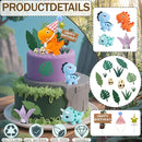 20pcs Dinosaur Cake Topper Set with Dinosaur Eggs - Reusable Dinosaur Cake Decorations，Dinosaur Birthday Decorations for Boys & Girls (Dinosaur Cupcake Toppers, Happy Birthday Cake Accessories) by TinyTreasures Baby Boutique