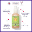 California Baby Natural Bug Spray | DEET Free Mosquito Repellent | Baby + Kids Bug Spray | Citronella Spray | Great Smell | 192 mL / 6.5 oz. by TinyTreasures Baby Boutique