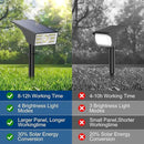 Solar Spot Lights Outdoor, 2 Pack Outdoor Solar Lights for Yard Waterproof, 4 Lighting Modes Solar Landscape Spotlights, Auto On/Off Solar Powered Flood Lights Garden Pathway (Cool White) by CozyNest Decor