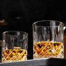 KANARS Old Fashioned Whiskey Glasses with Luxury Box - 10 Oz Rocks Barware For Scotch, Bourbon, Liquor and Cocktail Drinks - Set of 4 - Men Gift by CozyNest Decor