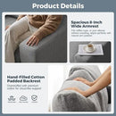 112" Convertible Sectional Sofa, Large L Shaped Couch with Detachable Sofa Cover, Modular Couch for Living Room, Breathable Linen Fabric Corner Sofa for Apartment, Grey by CozyNest Decor
