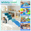 Sumbababy Foam Climbing Blocks for Toddlers: with a Tunnel - 4 PCS Foam Blocks - Kids Indoor Climbers Play Structures Play Gym Soft Climber with Slide and Stair Soft Playground Green by TinyTreasures Baby Boutique