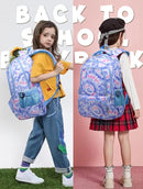 BLUEFAIRY Kids Backpack for Girls Elementary Primary Middle School Bags for Aged 8-10 for Teens Childs Bookbags Back to School Book Bags Cute Mochilas para Niñas Tie-dye Violet by TinyTreasures Baby Boutique