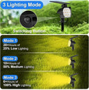 Solar Spot Lights Outdoor, [8 Pack/50LED] Solar Lights Outdoor Waterproof IP67, Dusk-to-Dawn 3 Lighting Modes Adjustable Landscape Spotlight for Garden, Yard, Pathway by GreenHaven Gardens