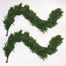 6FT Artificial Norfolk Pine Garland 2 Pack – Dense Green Christmas Garland, Real Touch Holiday Greenery for Front Door, Fireplace Mantel, Staircase, Indoor Outdoor Home Decoration by CozyNest Decor